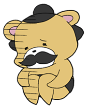 Dandy sumo wrestler "higekumanishiki" sticker #1188144