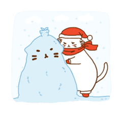 snow cat sticker #1188207
