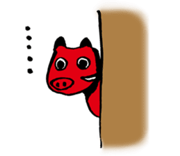 aka.beco-chan & friends of Fukushima sticker #1188346