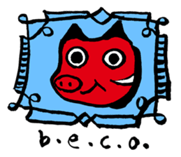 aka.beco-chan & friends of Fukushima sticker #1188350