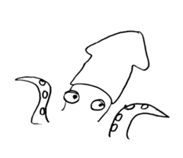 Giant squid\ sticker #1188472