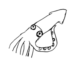 Giant squid\ sticker #1188475
