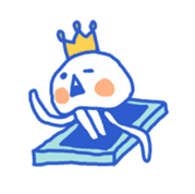 King of the jellyfish sticker #1188689