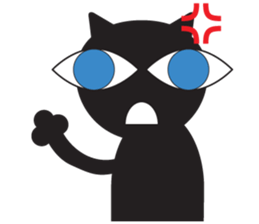 GIGI of blackcat of large eyes sticker #1189193