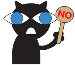 GIGI of blackcat of large eyes sticker #1189200