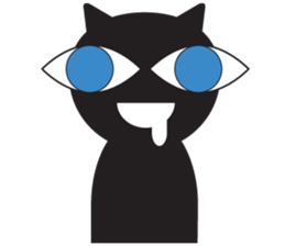 GIGI of blackcat of large eyes sticker #1189205