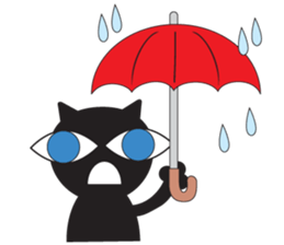 GIGI of blackcat of large eyes sticker #1189207
