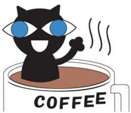 GIGI of blackcat of large eyes sticker #1189208