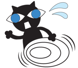 GIGI of blackcat of large eyes sticker #1189213