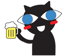 GIGI of blackcat of large eyes sticker #1189215