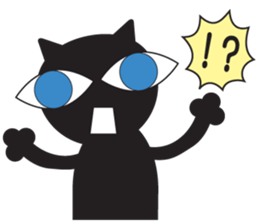 GIGI of blackcat of large eyes sticker #1189216