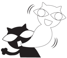 GIGI of blackcat of large eyes sticker #1189218