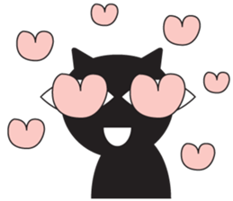 GIGI of blackcat of large eyes sticker #1189219