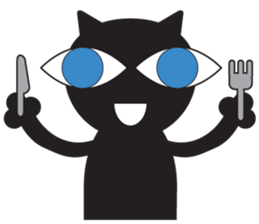 GIGI of blackcat of large eyes sticker #1189220