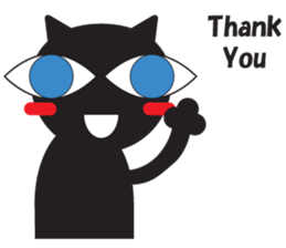 GIGI of blackcat of large eyes sticker #1189222