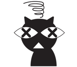 GIGI of blackcat of large eyes sticker #1189225