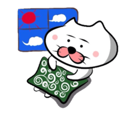Furoshiki nyanko Matsukichi sticker #1189587