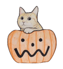 Halloween cat Sticker sticker #1189626
