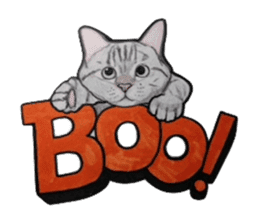 Halloween cat Sticker sticker #1189630