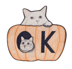 Halloween cat Sticker sticker #1189634