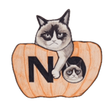Halloween cat Sticker sticker #1189635