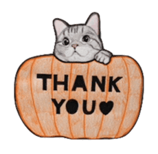 Halloween cat Sticker sticker #1189639