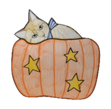 Halloween cat Sticker sticker #1189640