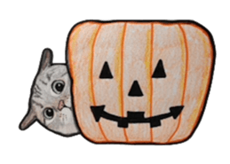 Halloween cat Sticker sticker #1189641
