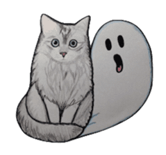 Halloween cat Sticker sticker #1189658