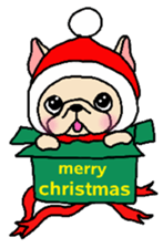 French Bulldog sticker for winter use sticker #1189787