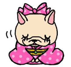 French Bulldog sticker for winter use sticker #1189800