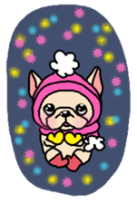 French Bulldog sticker for winter use sticker #1189803