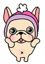 French Bulldog sticker for winter use sticker #1189808
