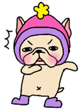 French Bulldog sticker for winter use sticker #1189811