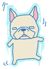 French Bulldog sticker for winter use sticker #1189814