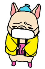 French Bulldog sticker for winter use sticker #1189819