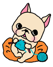 French Bulldog sticker for winter use sticker #1189823