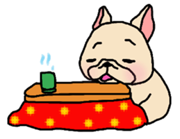 French Bulldog sticker for winter use sticker #1189824