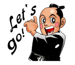 Police officer of the Edo era sticker #1189971