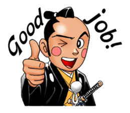 Police officer of the Edo era sticker #1189980