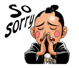 Police officer of the Edo era sticker #1189983