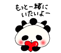 Tongue panda of love dependent. sticker #1189986