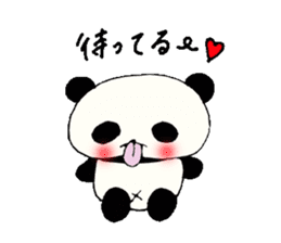 Tongue panda of love dependent. sticker #1189997