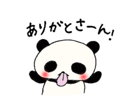 Tongue panda of love dependent. sticker #1190004