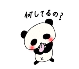 Tongue panda of love dependent. sticker #1190013