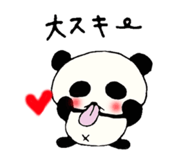 Tongue panda of love dependent. sticker #1190020