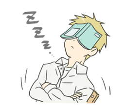 Faintness style boys . sticker #1190289