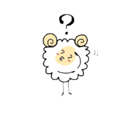 Cute Sheep Sticker sticker #1190406