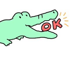 Alligator, Pig & Hippopotamus sticker #1190946