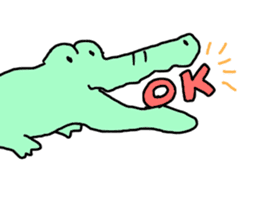 Alligator, Pig & Hippopotamus sticker #1190946